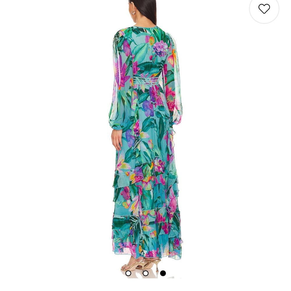Rococo Sand Ocean Maxi Dress in Turquoise XXS